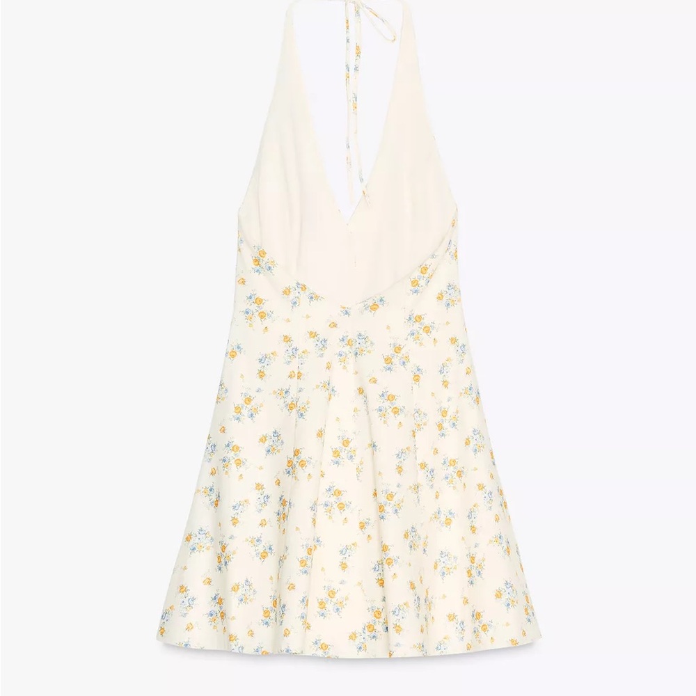 ZARA Floral Halter Dress - Picture 5 of 6